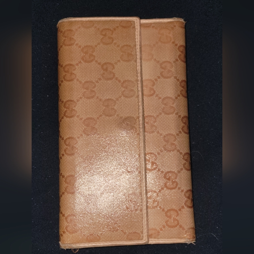 Gucci Tan Monogram Wallet